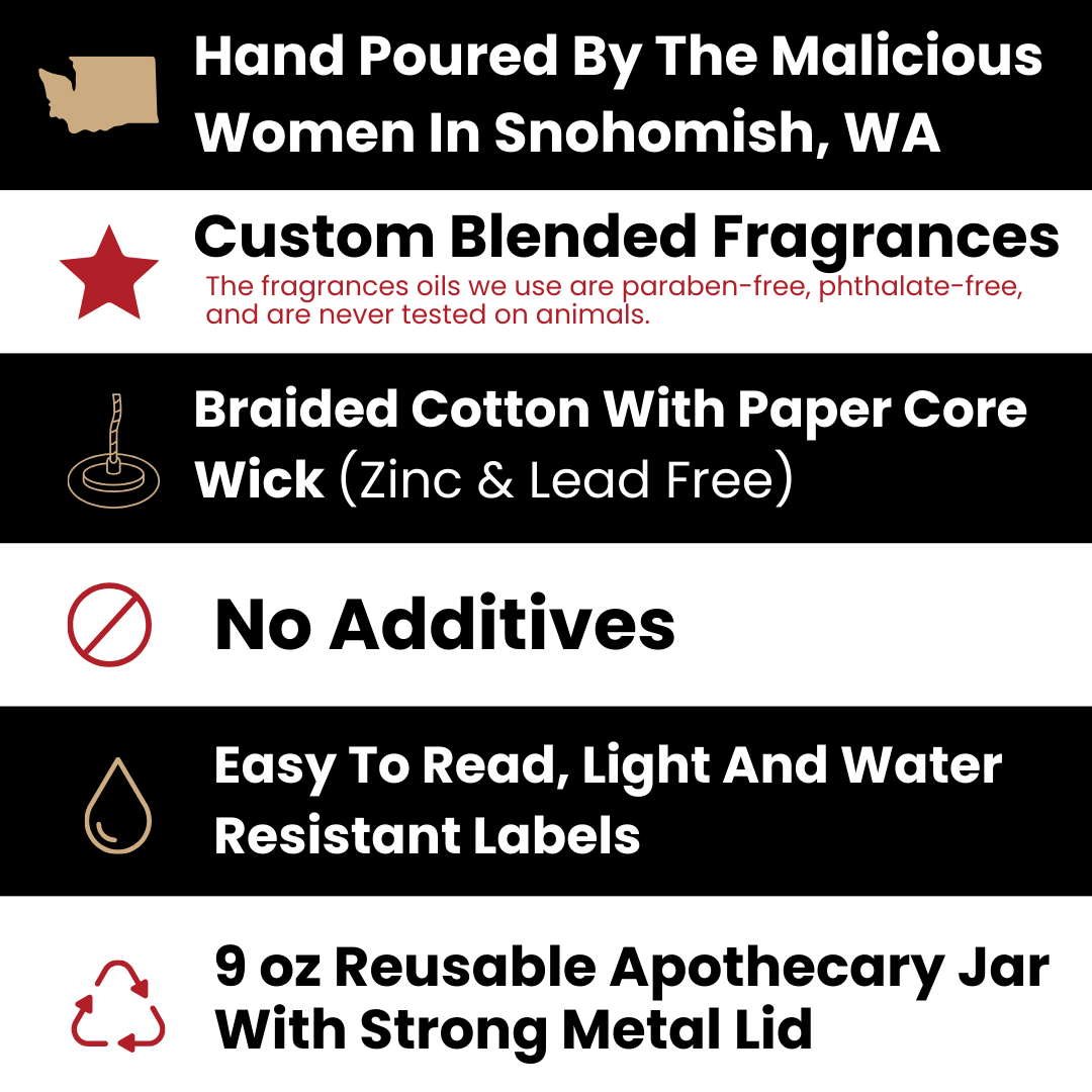 Trust The Universe! | Scent: Tobacco Flower | 9oz Witch Candle | Malicious Women Co