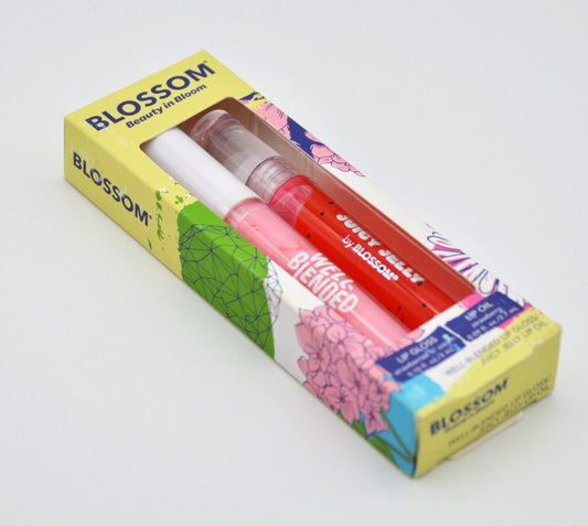 Blossom Strawberries n Cream Lip Gloss & Strawberry Lip Oil Well Blended Juicy