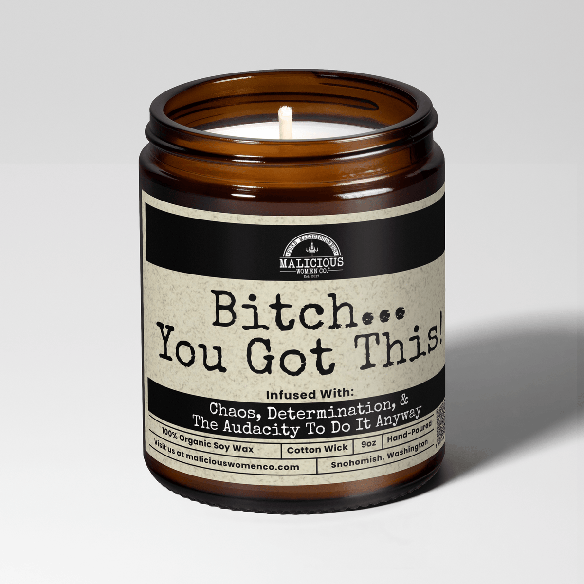B*tch You Got This | Scent: Espresso Yo' Self | 9oz Funny Candle | Malicious Women Co