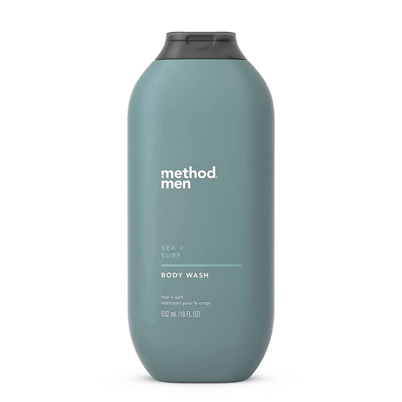 Method Men Sea + Surf Body Wash, 18 Fluid Ounce (Pack of 3)