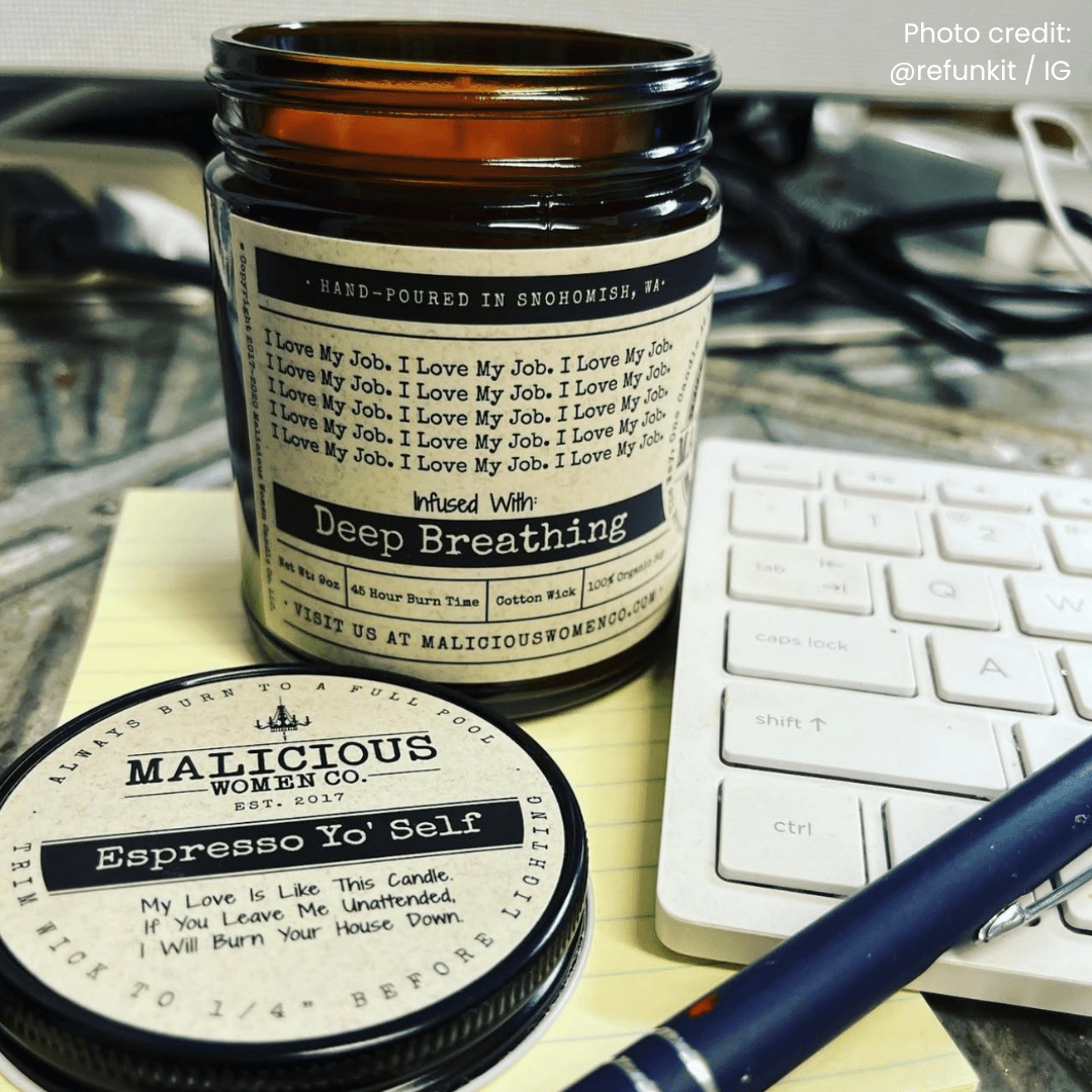 I Love My Job | Scent: Apricot Freesia | 9oz Work Candle