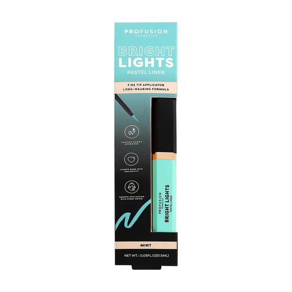 Profusion Cosmetics Bright Lights Pastel Eyeliner, Mint