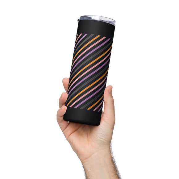 Stripes Are In Stainless steel tumbler