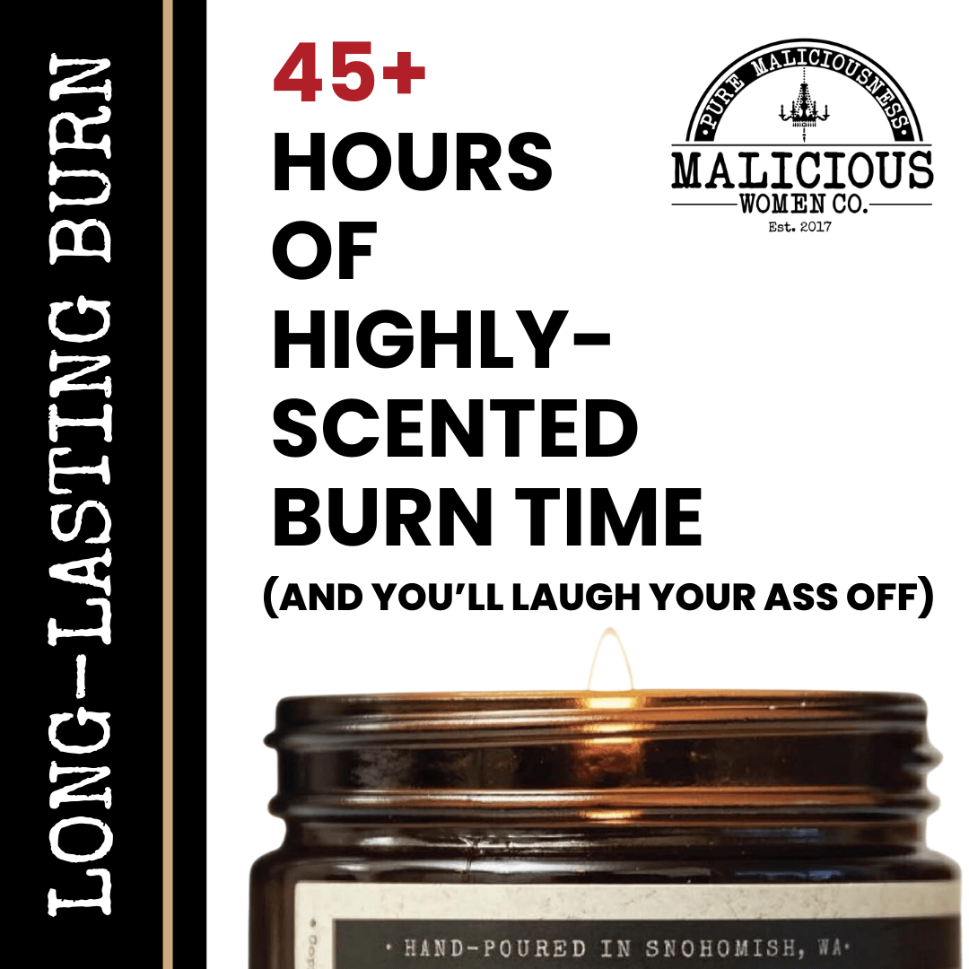 Freshly Signed Divorce Papers | Scent: Butter Pecan Crunch | 9oz Funny Candle | Malicious Women Co