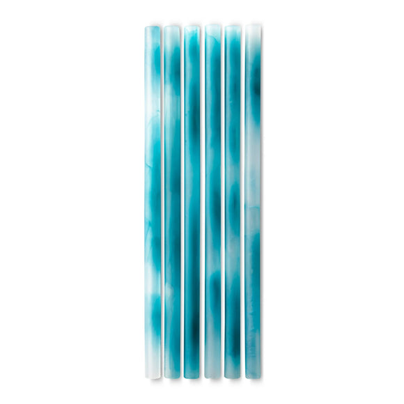 GoSili Ocean Straws, Standard, 6pk