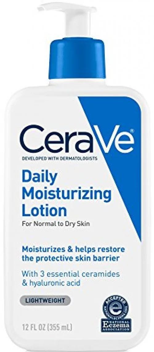CeraVe Daily Moisturizing Lotion 12 oz with Hyaluronic Normal to Dry Skin